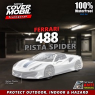 TOPCAR Transparent Car Cover Ferrari 488 Pista Spider Plastic Waterproof
