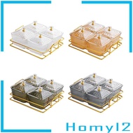 [HOMYL2] SiaBiced Fruit Snacks Serving Plate, Dessert Divider Plate, Snack Dishes, Nordic Creative