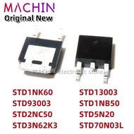 5pcs STD1NK60 STD93003 STD2NC50 STD3N62K3 STD13003 STD1NB50 STD5N20 STD70N03L TO252 Field-Effect Tra