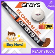 Grays KK CARBO 45 Hockey Stick Classic Heritage Series Hoki Stick Kayu Hoki Trident Dimple Hockey Ball Bola Hoki
