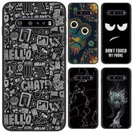 Suitable for LG V60 Phone Case V60 ThinQ 5G Matte Black Pudding Case Painted Phone Case tpu Soft Cas