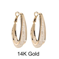 Women's Fashion Luxury S925 Silver Needle 14K Diamond Earrings Engagement Wedding Jewelry Accessorie