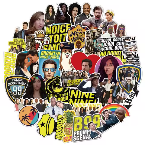 50Pcs Brooklyn Nine-Nine Graffiti Stickers Water Bottle Laptop Phone Bicycle Luggage Case Skateboard