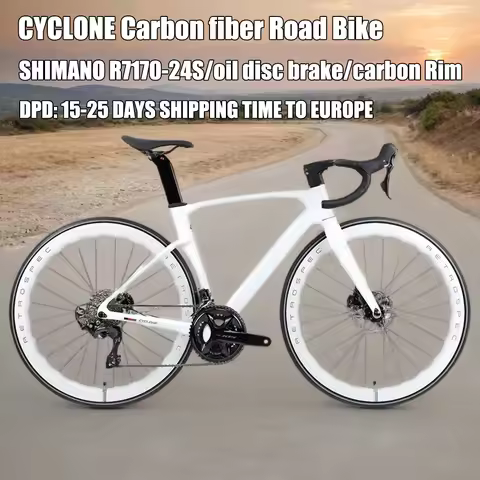 TWITTER CYCLONE Carbon Fiber Road Bicycle R7170-24S Road Racing Bicycle oil disc brake gravel bicicl