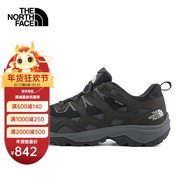 北面（The North Face）户外徒步鞋男防水耐磨拼接鞋面运动舒适透汽抓地轻便休闲鞋 KT0/黑色 40 7H
