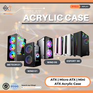 Casing | INPLAY | Meteor 01 | Wind 01 | Wind 05 | Esport 06 |  ATX, Micro ATX, Mini ATX Case | Acryl