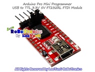 Arduino Pro Mini Programmer FT232RL FTDI USB to TTL 3.3V 5V USB Adapter Module