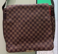 80% 新 LV 經典棋盤格雙蓋肩背包側背包 N45255 LOUIS VUITTON Damier Naviglio