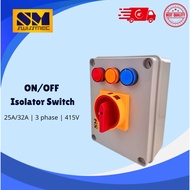 SWISSMEC | 3phase 4poles On/Off Isolator switch ( 25/32Amps 415V )