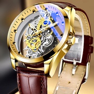 Mechanical Watch Automatic watch for men original Tech Sense Casual Leather Strap Original Daily Waterproof