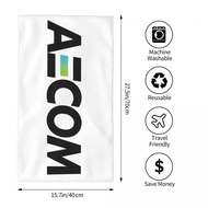 AECOM Logo Absorbent Towel Square Towel Face Towel Beach Hand Towel Bath Towel Towel Running Fitness