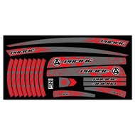 Folding bicycle decal sticker