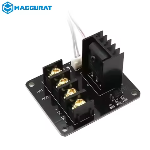 3D Printer Heated Bed Power Module /Hotbed MOSFET Expansion Module Inc 2pin Lead with Cable for Anet
