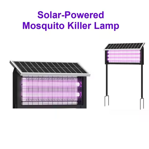 Solar Mosquito Killer Lamp 15/20/40W Fly Zapper Electric Mosquito Killer Outdoor Waterproof Fly Inse