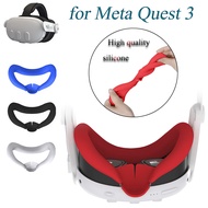 Silicone Eye Mask Compatible with Meta Quest3 Sweatproof Dustproof with Nose Bridge Visor Quest3 Protective Case VR Accessories