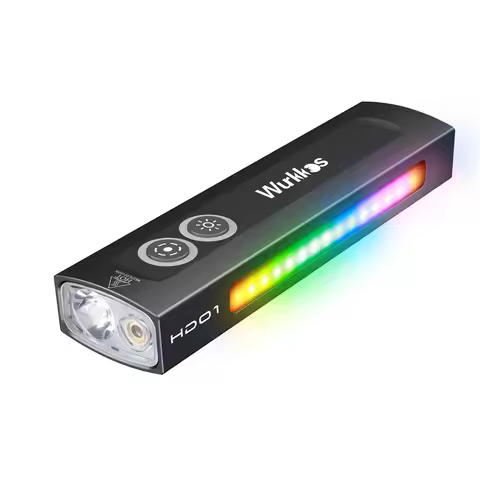 Wurkkos NEW HD01 Multifunctional Flashlight 1200 LM with Green Light White Light 90CRI Side RGB Ligh