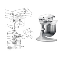 Kitchenaid Mixer 5KPM/5K5SS 4.8L Lift-Up Bowl Original Parts