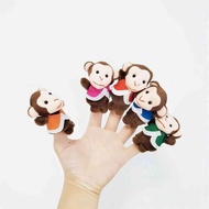 5 Little Monkeys Finger Puppets for Kids, 7 Pack Plush Finger Puppets Toy, Storytelling Theater Role