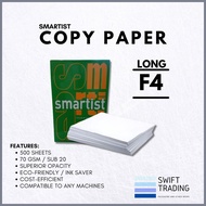 ﹍ Copy Paper / Bond Paper (Short / Long / A4) - 70GSM  [Smartist Brand] | 500 SHEETS