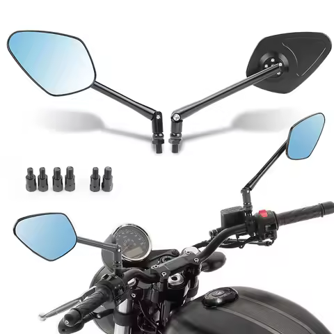 8mm 10mm Motorcycle Metal Rearview Side Mirror M8 M10 Universal for HONDA R1 R6 FZ6 KAWASAKI Z750 NI