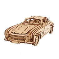 UGEARS Winged Sports Coupe 3D Mechanical Car Model Wooden Puzzle DIY Kits Adults Kids Birthday Prese