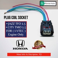 [ Honda ] Plug Coil Socket • JAZZ TFO GE6-9 GG1-6 / CITY Tmo GM2/3 1.5L • I V-TEC ENGINE • 3 PIN IGN