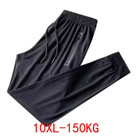 Summer Autumn sports pants hole Breathable sweatpants Men plus size 8XL 9XL 10XL big sales cheap pan