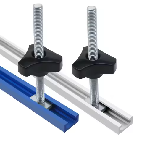 500MM Double-Cut Profile T Track and T Bolt Knob, Miter Track Sliding Nut T-Slider T Slot, Universal