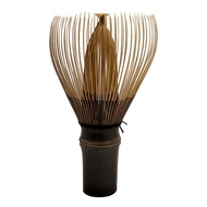 ชุดชงชาญี่ปุ่นสีม่วง/ขาวพร้อมแปรงคน ไม้ตีชามัทฉะ แปรงชงชาไม้ไผ่ Chasen แบบดั้งเดิม แปรงชงชาไม้ไผ่ An