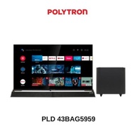 Barang Terbaru !!! Polytron Android11 Soundbar Digital Tv Led 43 Inch