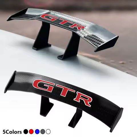 Fashion Carbon Fiber Car Mini Rear Spoiler Mini Small Wing Model Decoration For Nissan GTR GT-R NISM