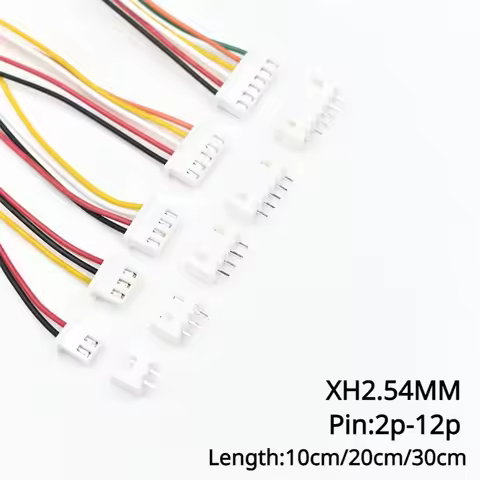 10Sets SH1.0 JST1.25 ZH1.5 PH2.0 XH2.54 Connector Female+Male 2/3/4/5/6/7/8/9/10P Plug With Cable 10