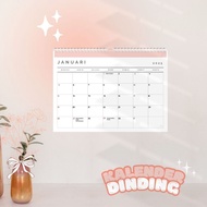 Wall Calendar 2025 / 2026 - Planner Calendar 2025 / 2026 - A4 - 12 sheets + Cover (National holiday)