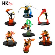 Luffy Sanji Zoro Ace model, regular product, letterless base, USB led mode - Fzero set - ONE PIECE -