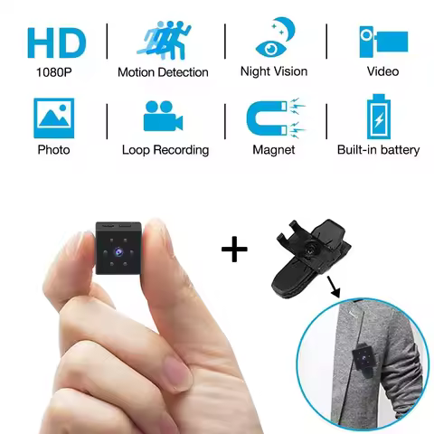 HD Mini Camera Espia Small Camara Digital Cameras Camcorders Fotografic Night Vision Video Bodycam K