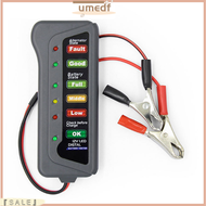【umedf】🚗 🚗【HOT SALE】 12V Car Battery Tester ดิจิตอล Alternator 6 LED Lights Display เครื่องมือวินิจฉัย