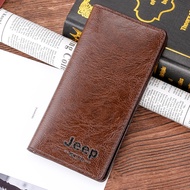 【HOT】2024jeep-Mens wallet long multi card handbag