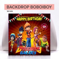 Boboiboy Backdrop Banner/Boboiboy Birthday Decoration Wall Banner