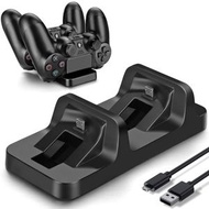 Others - PS4控制器充電器，雙重控制器充電器，帶底座和支架的控制器充電器，快速充電，USB雙充電器，適用於Playstation 4/PS4/PS4 Pro/PS4 Slim