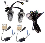 EZ online ชุดไฟหน้ารถยนต์ H4 HID โคมไฟแกว่ง XENON HID ครบชุดพร้อมCONTROLLER ขั้วH4 H-L ค่าสี  6000K 