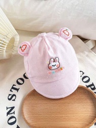 1頂寶寶夏季可愛的棒球帽，兔子卡車司機帽男女寶寶遮陽帽