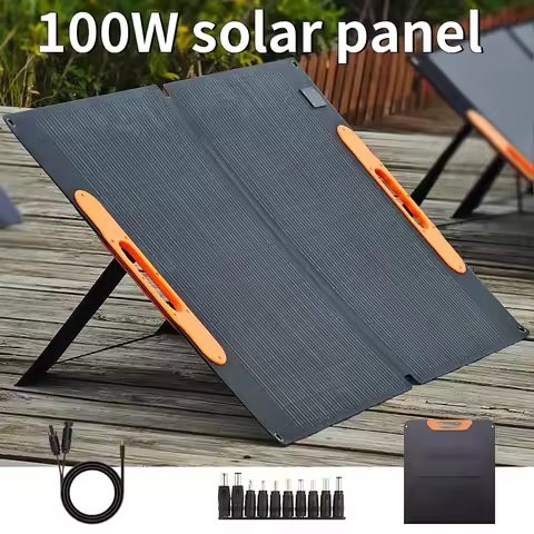 ETFE 100W Solar Charger Foldable Solar Panel 60W Waterproof IP68 For Generator Outdoor Travel Campin