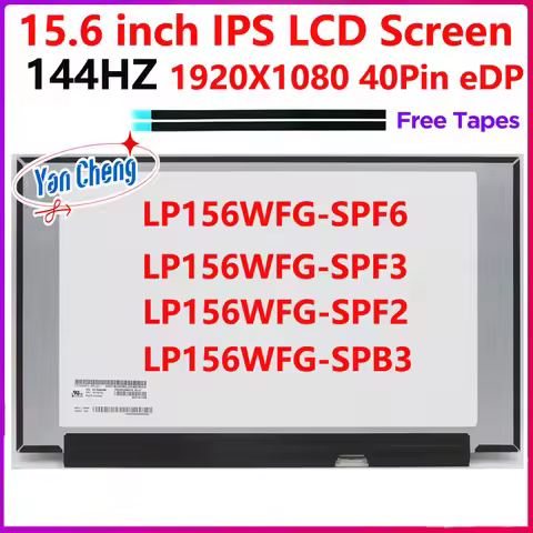 15.6 inch 144Hz Laptop LCD Screen LP156WFG-SPF6 fit LP156WFG-SPF3 LP156WFG-SPF2 LP156WFG-SPB3 FHD 19
