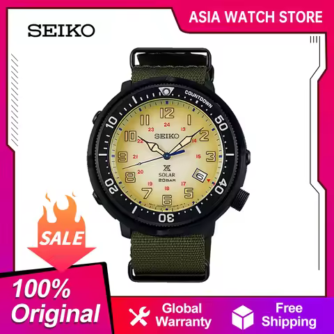 Seiko Japanese original men's watch luxury Quartz Watch 20 Bar Waterproof Diving watch Luminous SBDJ