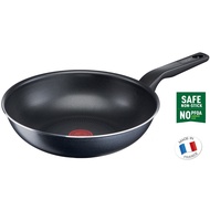 Tefal XL Force Titanium Nonstick Wok Pan (24cm, 28cm) Dishwasher Oven Safe No PFOA Gray