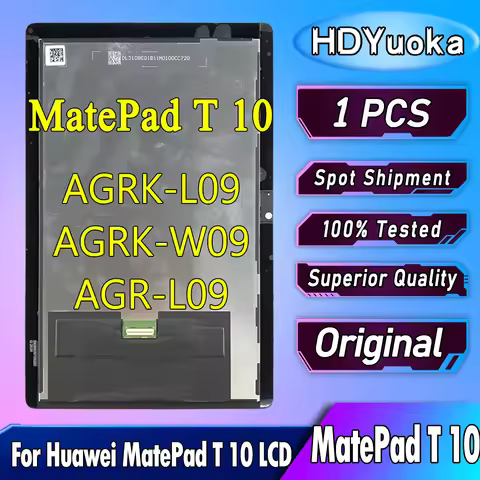 9.7" Original For Huawei MatePad T 10 LCD AGRK-L09 Display Touch Screen Digitizer For MatePad T10 LC