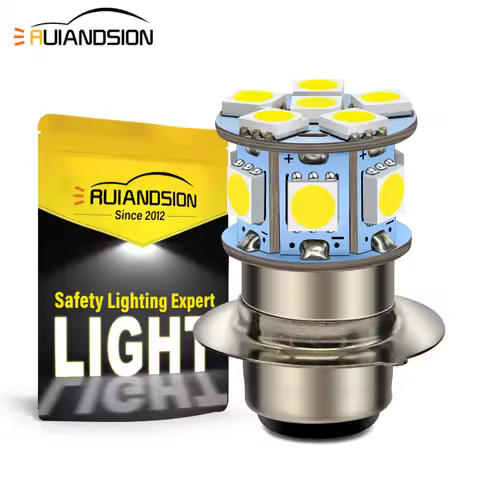 1pc 6V 12V LED Motorcycle Headlight P15D H6M Motor Headlight 5050 LED ATV UTV HeadLamp Fog lights Hi