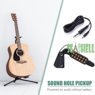 [Seashell02.my] Folk Classical Guitar Sound Hole Pickup Acoustic Guitar Transducer Amplifier