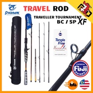 PIONEER TRAVELLER TOURNAMENT XF TRAVEL ROD 6FT / 7FT / 8FT / 9FT / 10FT BAITCASTING SPINNING ROD