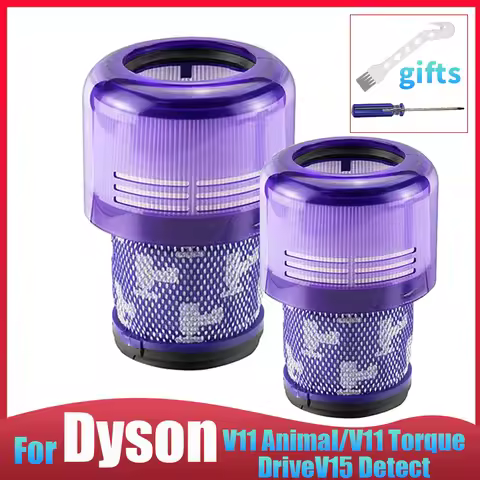 For Dyson V11 Animal / V11 Torque Drive / V15 Detect Washable Filter Cyclone Replacement Vacuum Clea